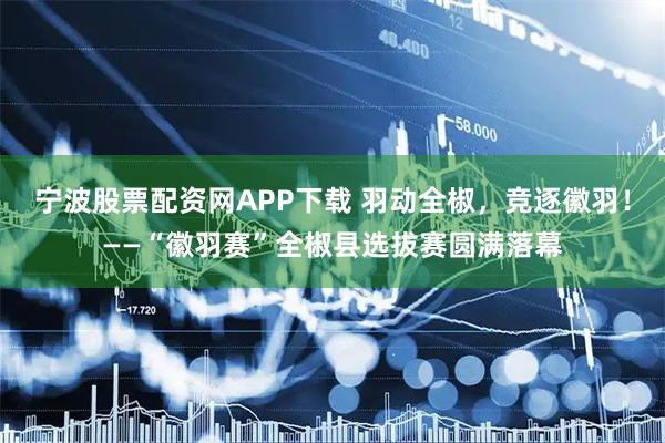 宁波股票配资网APP下载 羽动全椒,竞逐徽羽!——“徽羽赛”全椒县选拔赛圆满落幕